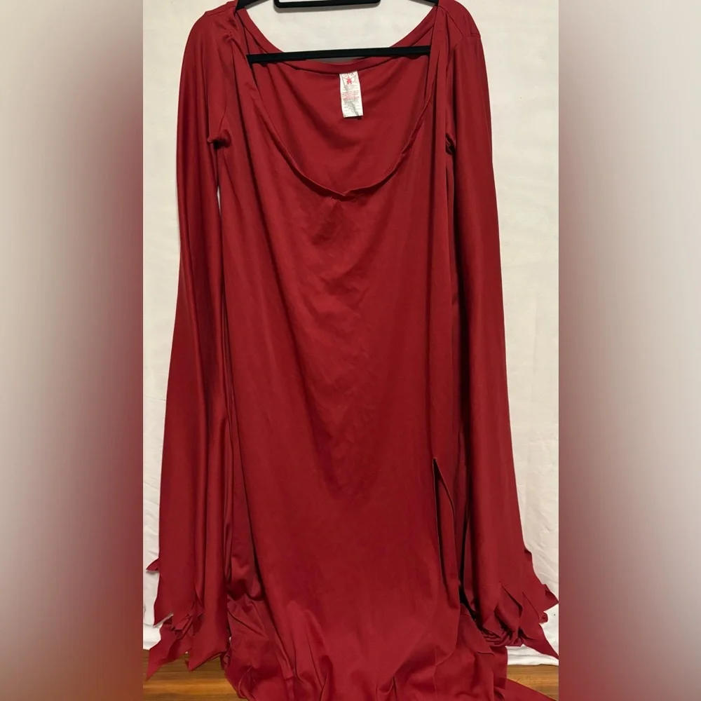 Halloween Women’s 90’s Large Red Long Sleeve Costume - Picture 3 of 8